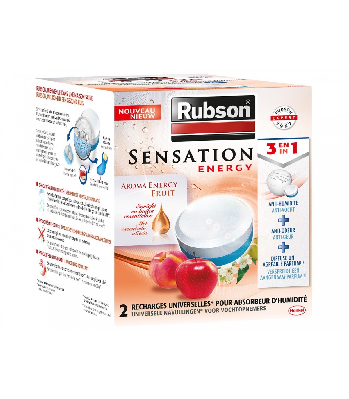 Absorbeur d'humidité Rubson Énergie fruit